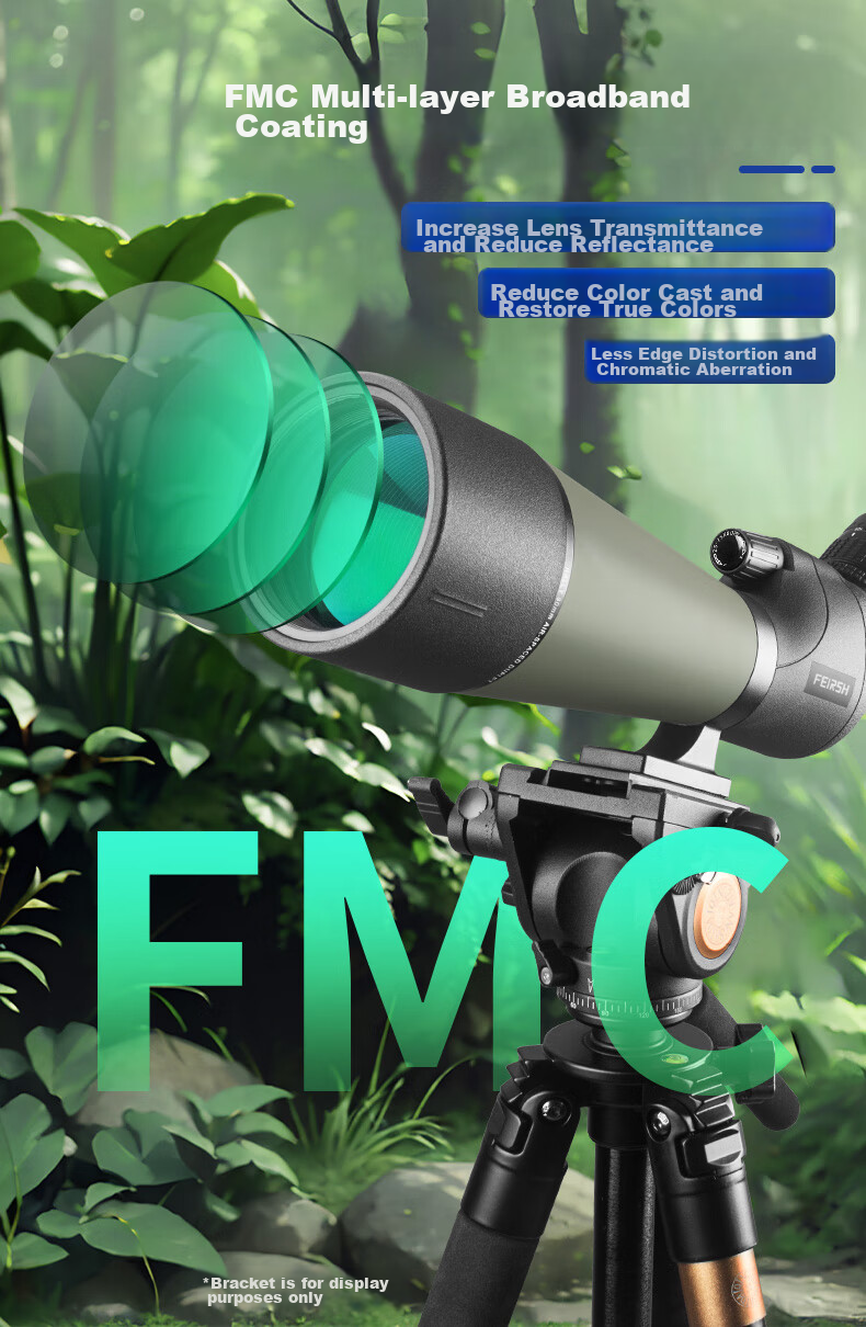 FEIRSH Monocular Telescope, High Definition, High Magnification, Large Aperture, Variable Magnification, Professional-Grade, Entry-Level, Low-Light Night Vision, Bird Watching, Moon Viewing, Target Shooting 16