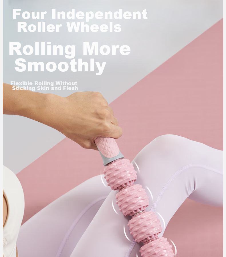 Yottoy Massage Roller with Wolf Tooth Design for Deep Muscle Fascia Relaxation, Full Body Pain Relief Massage Device 3