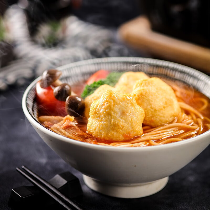 鱼极鱼籽沙拉160g 包心鱼丸鱼糜41% 火锅丸子烧烤关东煮麻辣烫食材