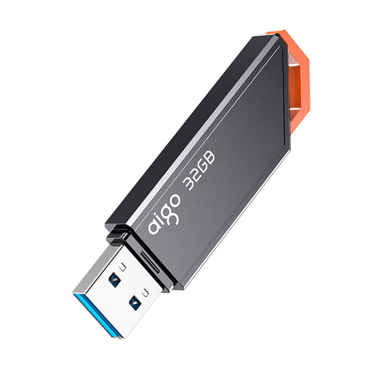 Aigo 32GB USB3.2 Gen 1 Flash Drive, High-Speed 120MB/s U331, for Business And Study, Computer Office Bidding, In-Car Use, Indicator Light, Large Capacity, Portable USB Drive