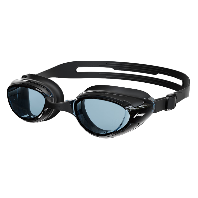 Li-Ning Women's Swimming Goggles, Swim Cap, Waterproof Anti-Fog High Definition Swimming Glasses for Men And Women, Non-Prescription Swimming Goggles, Black, 24-19