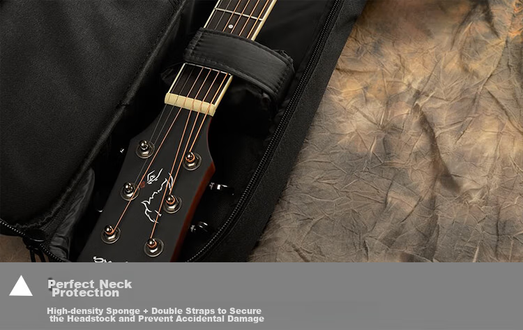 KEPMA KEPMA KB01 Kamaka Guitar Case, Thickened Foam Waterproof Instrument Bag, 40/41 Inch Handheld And Shoulder Backpack 9