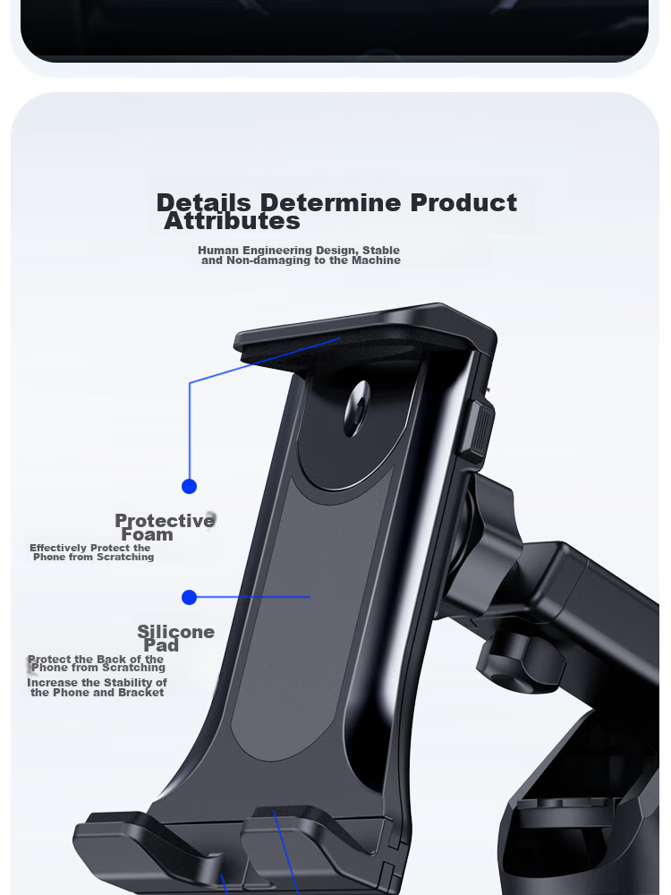 ESCASE Foldable Car Phone Holder for Huawei MATE X2/X5/X3/XT, Navigation Stand for XS2 Car Use 6