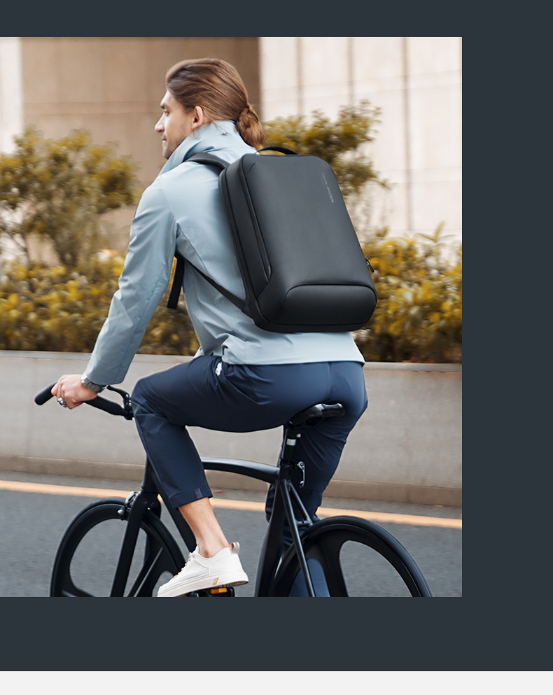 MARK RYDEN Men's Mini Backpack, Lightweight Business Travel Laptop Bag with Wet And Dry Separation, MR9008 Graphite Gray 5