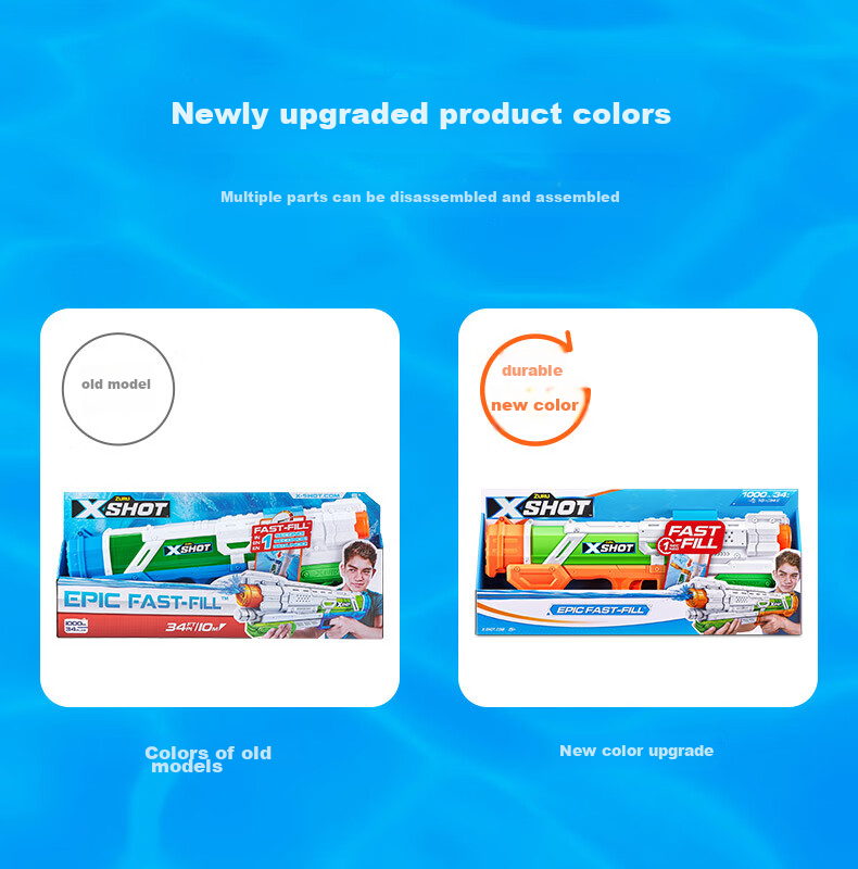 ZURU X Special Attack Giant Wave Swallower Quick-Refill Water Gun + Sneaker Small Quick-Refill Water Gun Set 1