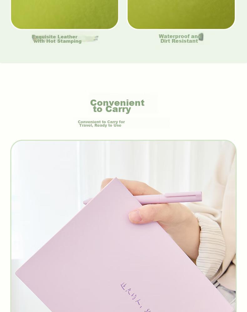Sannianerban A5/60 Sheets Self-Discipline Check-In Leather Notebook, Student Study Planner, Weekly Schedule Book, Time Management Daily Task Calendar, Parrot Gree 10