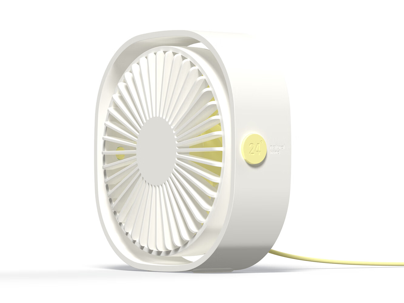 BIAZE Desktop Mini USB Fan, Tabletop Office Student Dorm Creative Electric Fan, Quiet Mini Desktop Fan FS1 White 13