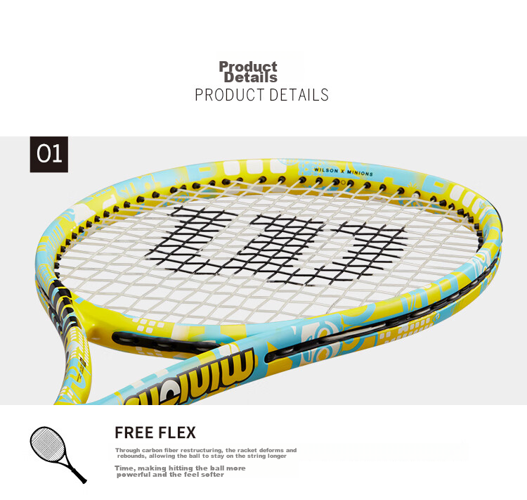 Wilson 2025 All-Carbon Integrated Professional Tennis Racket CLASH TEAM 103 V3.0, Small Black Racket 5