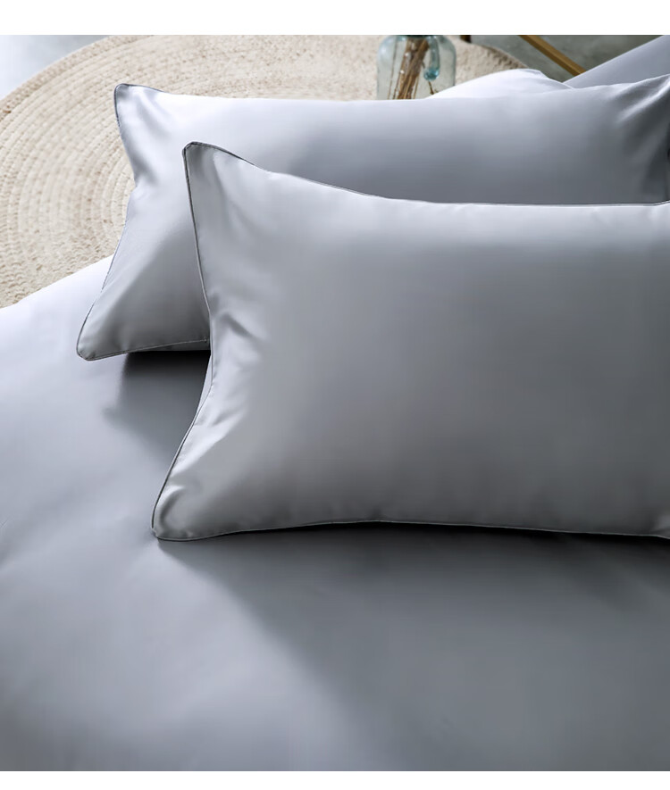 One's Member 50-Count A-Class Pure Cotton Xinjiang Long-Staple Cotton Bedding Set: Duvet Cover, Bed Sheet, Pillowcases, And Bed Skirt - Bed Sheet Style - 1.8m - Prussian Blue 9