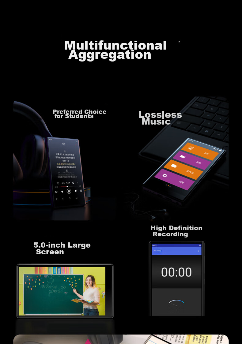 PHILIPS SA5819 MP3/MP4 Music Player, 5.0-Inch Display, 3GB RAM + 32GB Storage, Android 9.0, WIFI-Enabled Internet Access 2