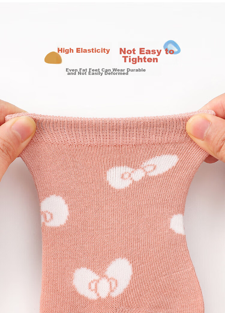 LangSha Children's Socks, Girls' Mid-Calf Socks for Spring, Autumn, And Winter, Cotton Socks, Breathable Baby Socks, Student Mid to Big Kids Socks, 6 Pairs 6