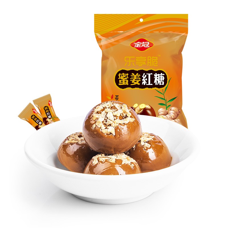 金冠 蜜姜红糖 428g 女生大姨妈姜糖红糖 硬糖结婚糖果喜糖 休闲零食