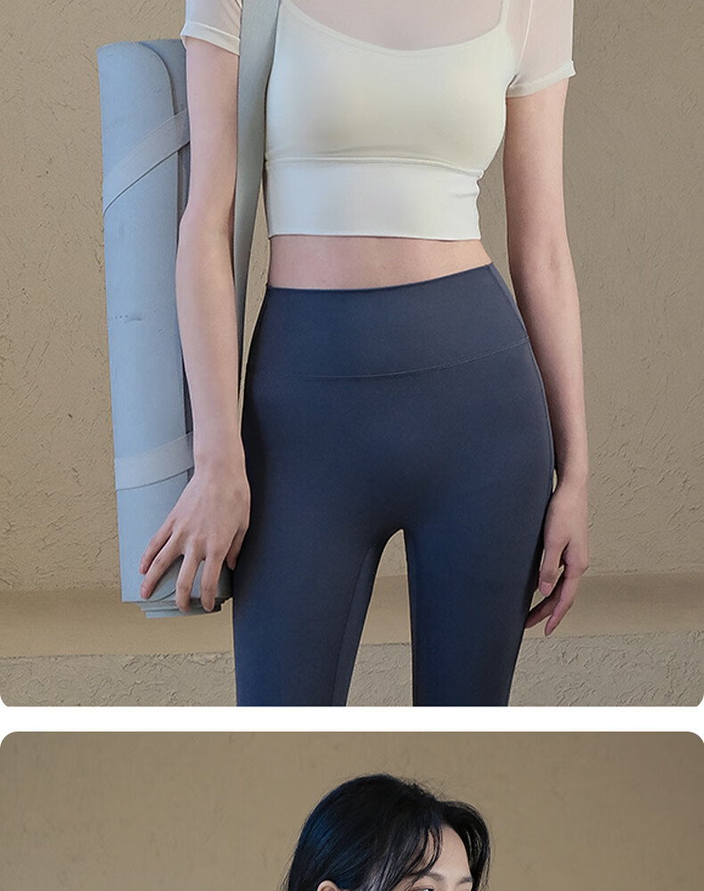 XUEXIMAN Women's Yoga Outfit with Chest Pads, Summer Pilates Training Fitness Top, High-End Sports Running Short-Sleeve T-Shirt 13