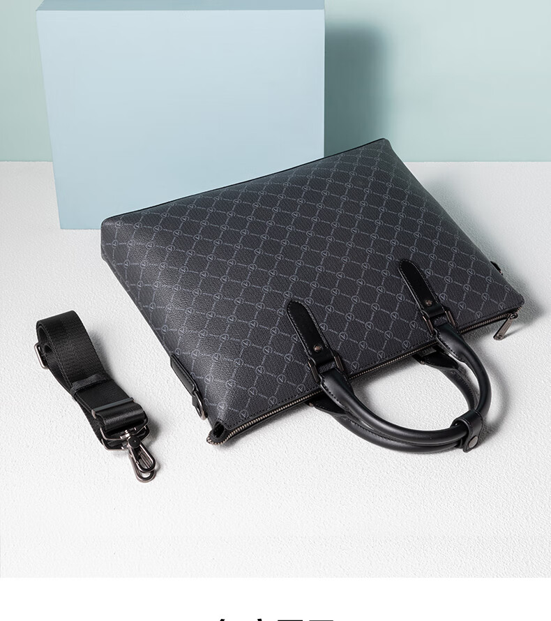 Aokang Business Briefcase, Large Capacity Handheld Laptop Bag for Men, Shoulder Crossbody Bag, Birthday Gift for Husband 9