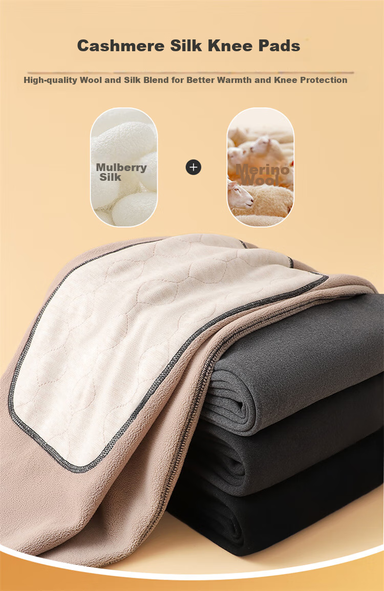 LangSha Men's Thermal Underwear, Thickened And Fleece-Lined, Autumn Pants with Wool And Silk, Knee Protection, Men's Base Layer Pants for Autumn And Winter Seasons 5