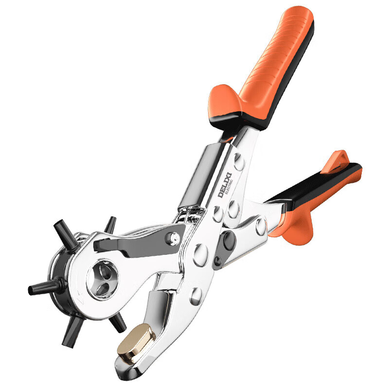 Delixi Belt Hole Puncher Household Punching Tool Belt Hole Punch Pliers Watch Bag Eyelet Tool