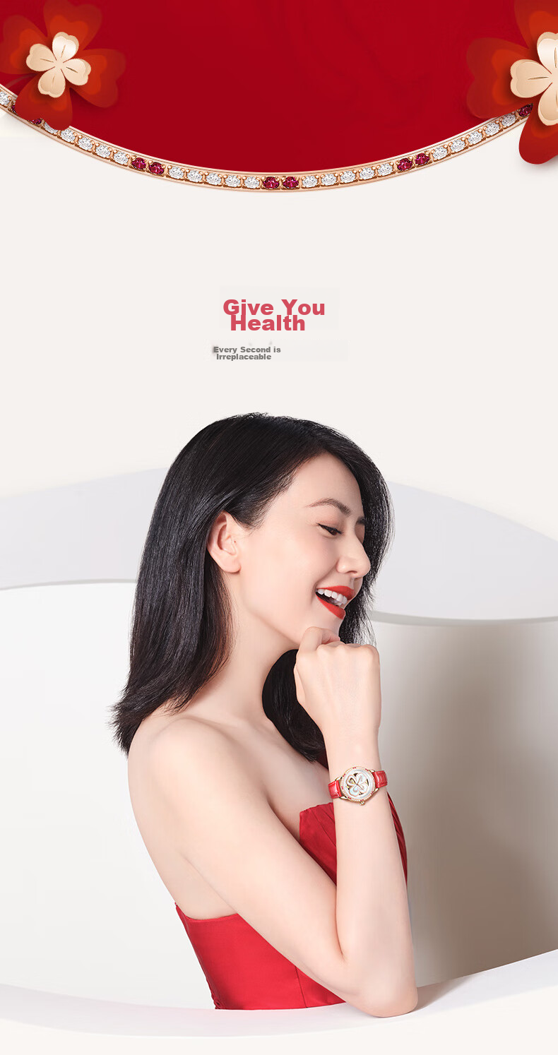 FIYTA Classic "White Moonlight" Mechanical Movement Steel Strap Business Elegant Women's Watch, Holiday Birthday Gift 6