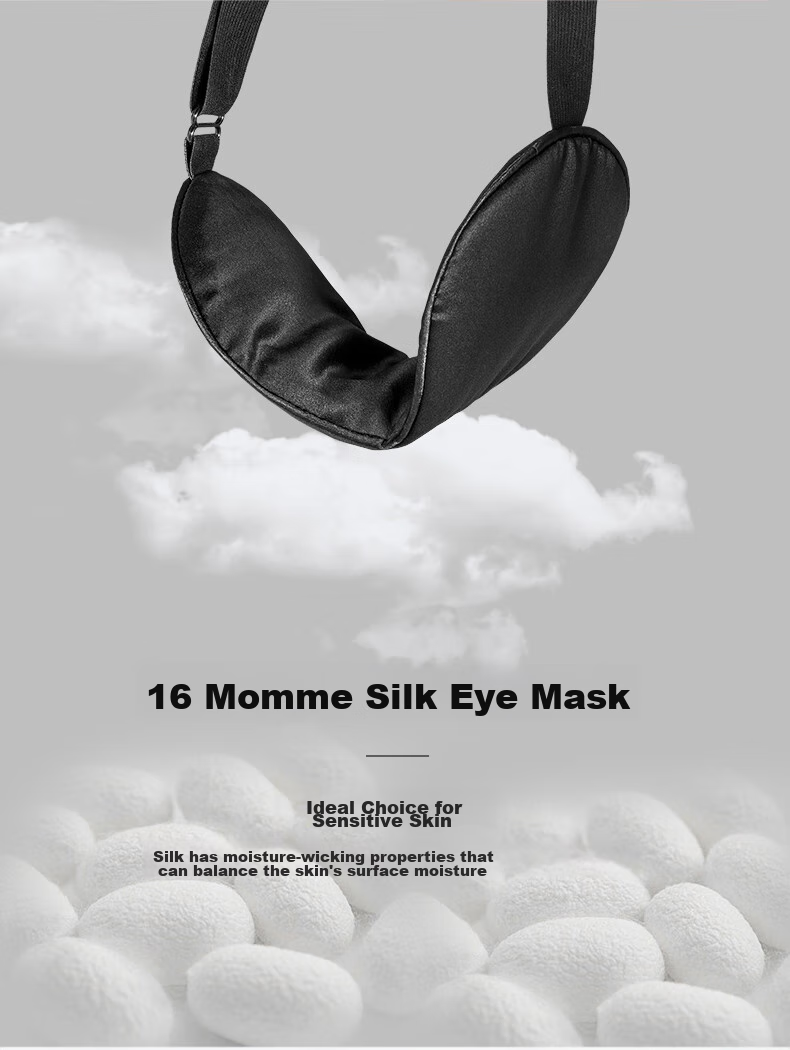 JOYTOUR 3D Eye Mask, Sleep Light-Blocking Thin Breathable, Men And Women Nap Travel Sleep Eye Mask, Black with Earplugs Included 5