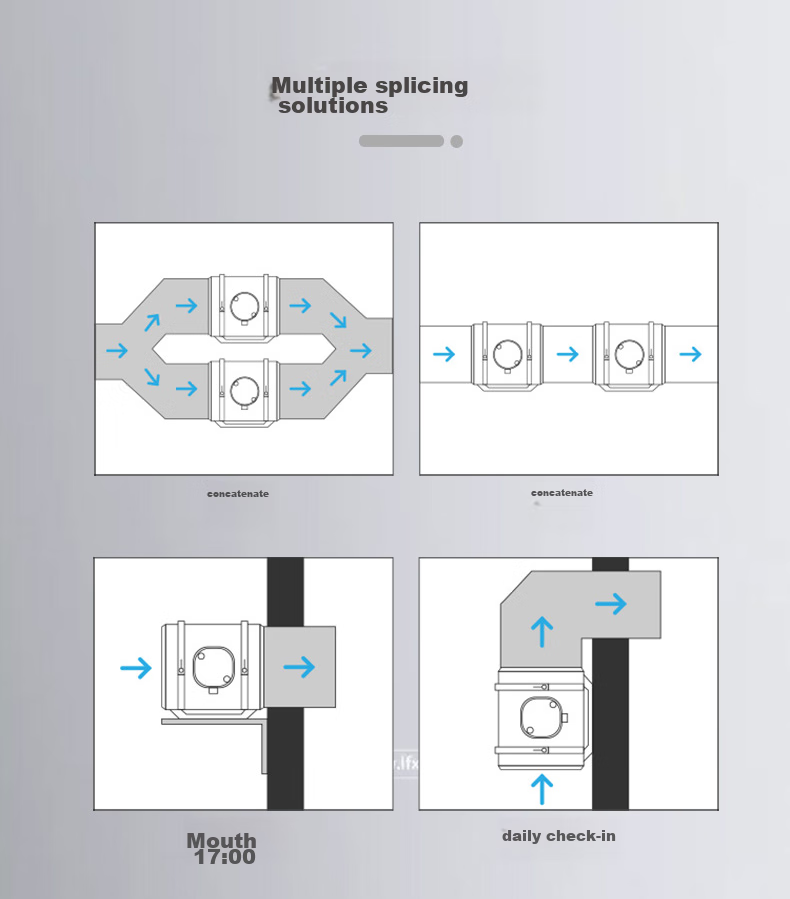 AIRMATE Duct Fan, Exhaust Ventilation Fan, 6-Inch Kitchen Smoke Extraction, Cross Flow Fresh Air System, DPT15-50A 20