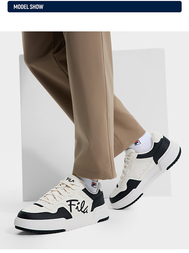 FILA Official [Yi Yangqianxi Edition] Men's Retro Square Casual Sneakers 2