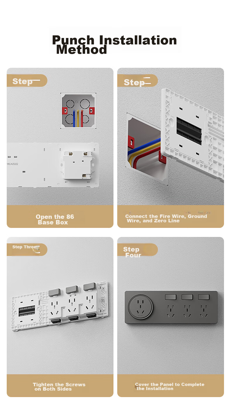 Aokesi Wireless Switch, No Wiring Required, Dual Control, Smart Remote Control, Adhesive Panel for Home Use, Parent-Child Panel Light Controller, Glass White Two-Way Switch + 1 Adhesive Panel 17