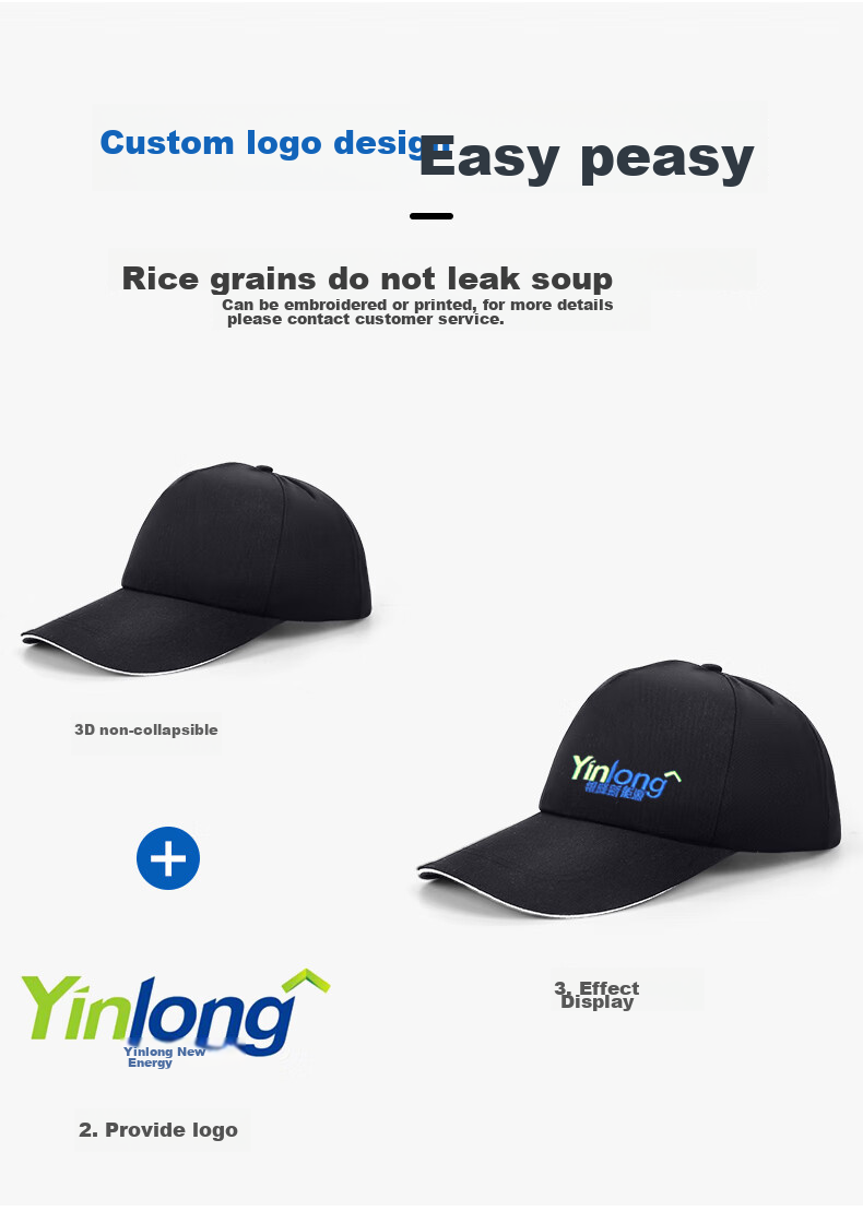 SHOUDUN Lightweight Work Cap, Factory Workshop Visor Cap Breathable Baseball Safety Hat, Navy Blue Fashion Style - Jingcang, 58-62cm Brim Circumference 6