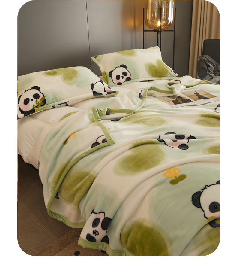 Hengyuanxiang Coral Fleece Blanket, Nap Office Throw, Bed Use Thick Winter Bed Sheet, Single Milk Flannel Small Blanket 4