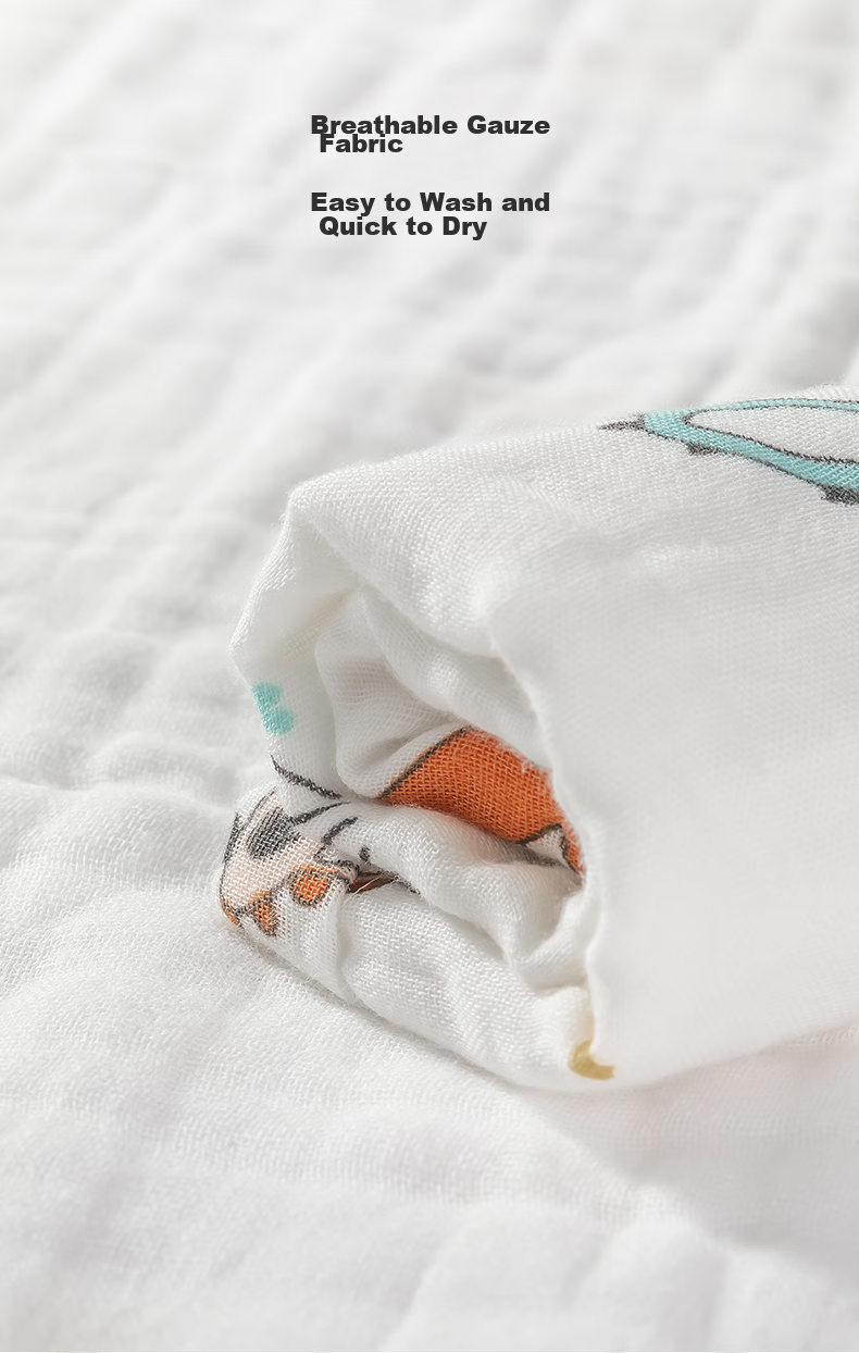 Shiyuejiejing Baby Bath Towel Gift Set, 5-Piece Set, Pure Cotton Breathable Gauze Bath Towel, Baby Bath Cover, 1 Bath Towel + 4 Square Towels 21