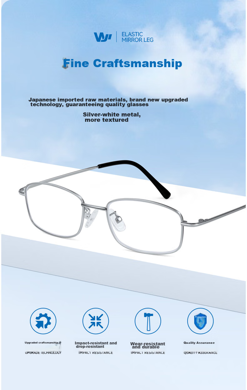 Wujiang Blue Light Blocking Reading Glasses for Men And Women, Imported High-Definition Presbyopic Glasses, 200 Degrees 4