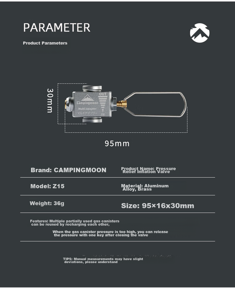 Keman Z10 Gas Cylinder Adapter, Cartridge Stove Adapter, High Mountain Gas Cylinder Adapter, Flat Gas Cylinder Conversion Head, Converter 13