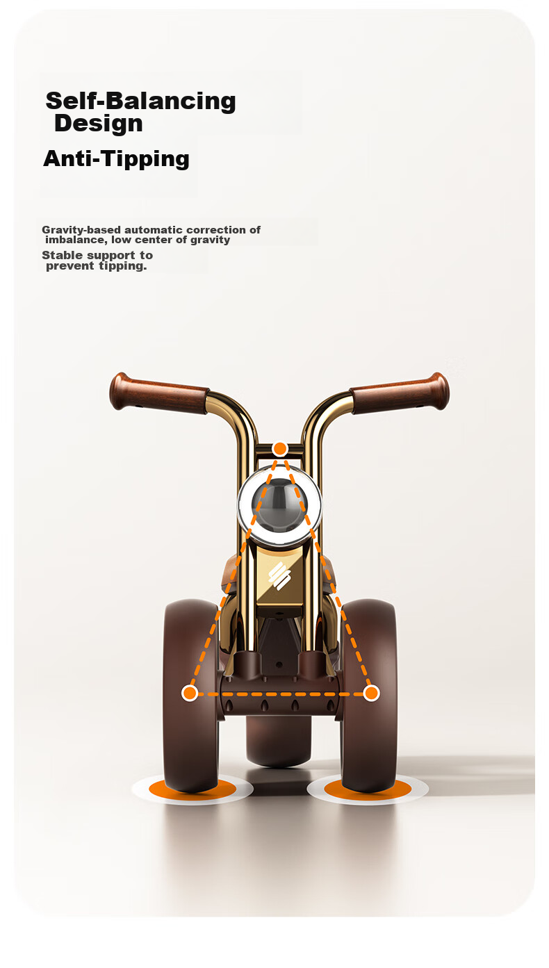 BRAVOLD Children's Balance Bike, Toy Gift Box for Boys And Girls Aged 1-3 Years Old, Birthday And First-Year Gift, Tricycle for Learning to Walk 7