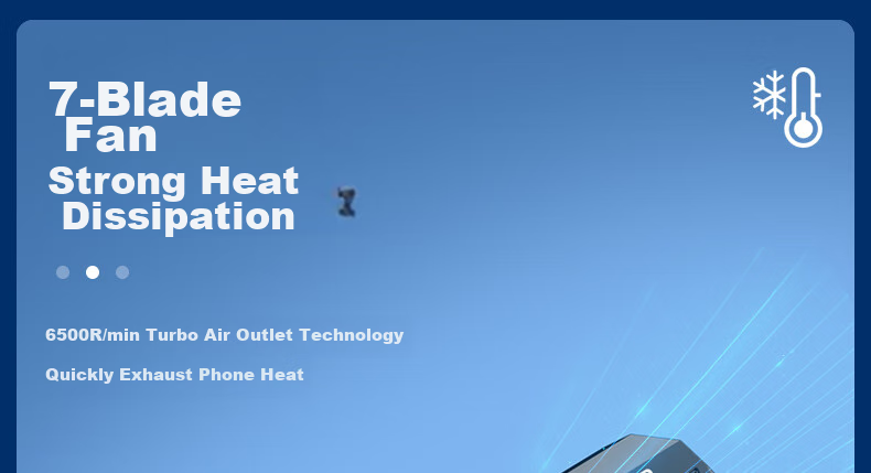 Kewo Gaming-Level Cooling Mobile Phone Cooler Clip-On Game Live Streaming Cooling Fan Powerful PUBG Cooler Compatible with iPhone 17 Huawei Xiaomi Smartphones 14