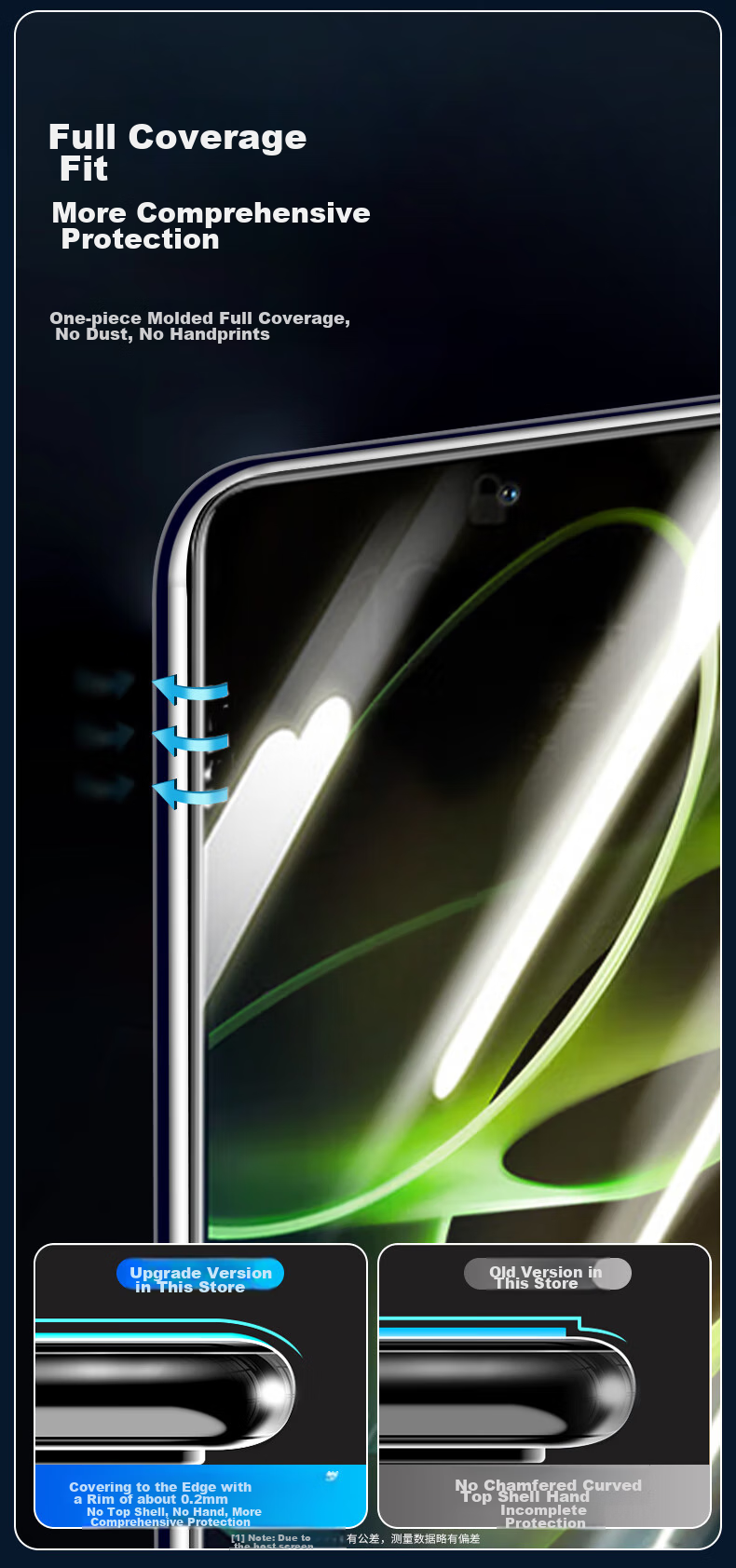 KOOLIFE Tempered Glass Screen Protector for Honor X40GT, Full Coverage High Definition Ultra-Thin Front Film for Huawei Honor X40GT Phone, Shatterproof Anti-Scratch Fingerprint Resistant Glass 5