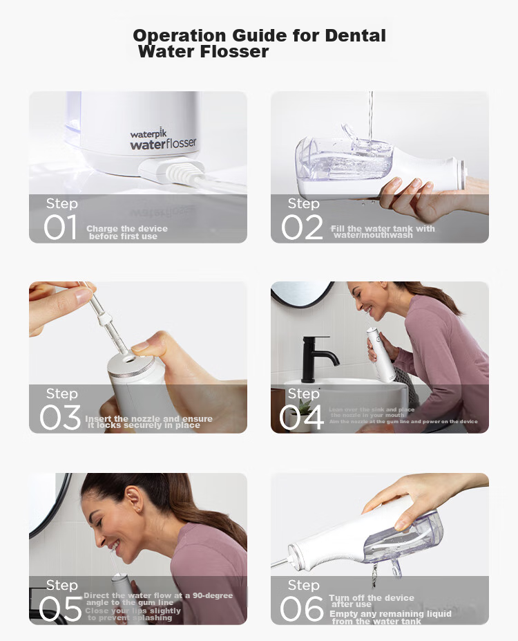 WaterPik [Professional Flagship] Medical-Grade Water Flosser GS10PRO Clean White Portable Dental Irrigator Prevents Tartar Birthday Gift 19