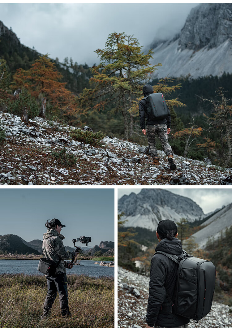 PGYTECH Dandelion Photography Bag OneMo2 DSLR Camera Backpack, Outdoor Hiking Travel Rucksack, Digital Bag, Stabilizer Professional Large Capacity Storage Bag, 35L (Deep Space Black) 26
