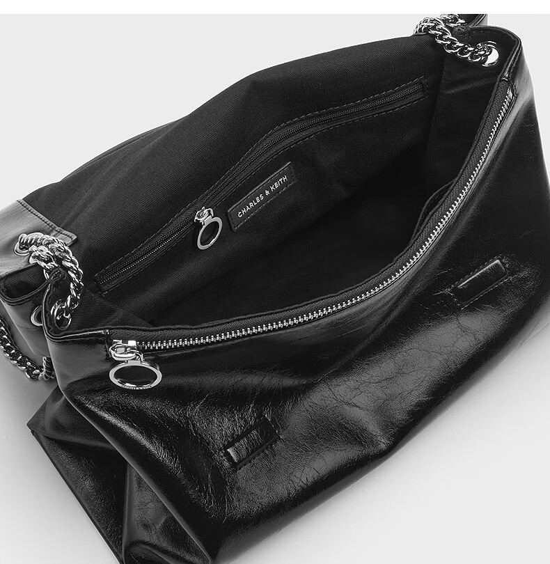 CHARLES&KEITH Large Capacity Soft Chain Messenger Bag, Shoulder Bag, Underarm Bag, Women's Handbag, Birthday Gift, CK2-20271514 8