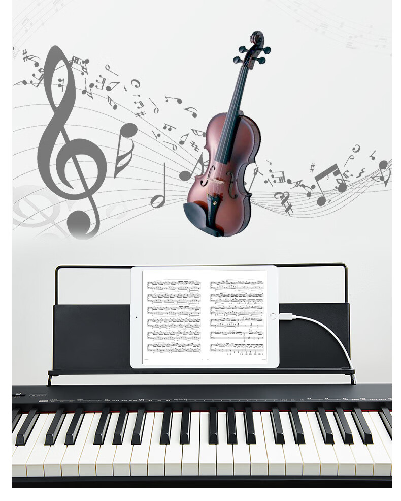 Casio Digital Piano EPS130 Red Electronic Digital Piano with 88 Weighted Keys, Beginner Standalone Unit, Wooden Piano Stand, Gift Package 8