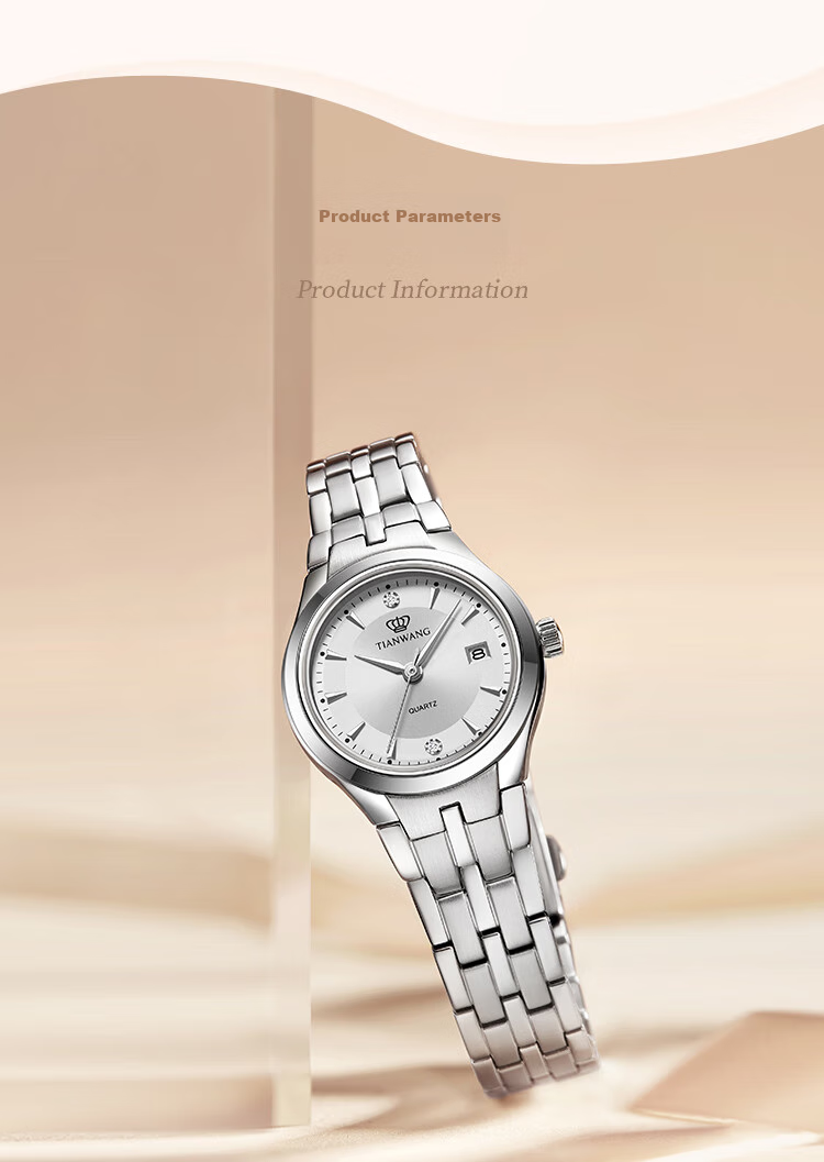 TIAN WANG Men's Watch, Birthday Gift, Steel Strap Quartz Men's Watch, Black GS3626S.DD.S1.B 18