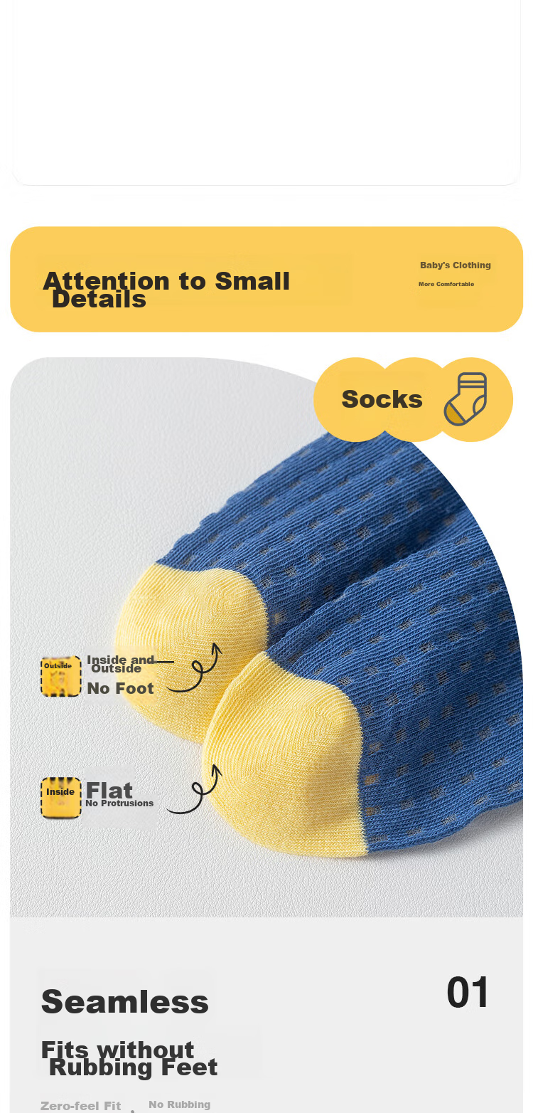 MiiOW Children's Socks for Boys, Breathable Mesh Summer Thin Socks, Ultra-Thin Casual Mid-Calf Socks for Baby Boys 2