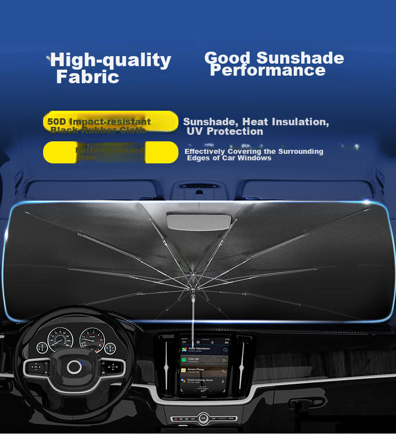 MICHELIN Car Sunshade, Front Windshield Sun Visor, UV Protection, Heat Insulation, Universal Fit for Li Auto I9 5