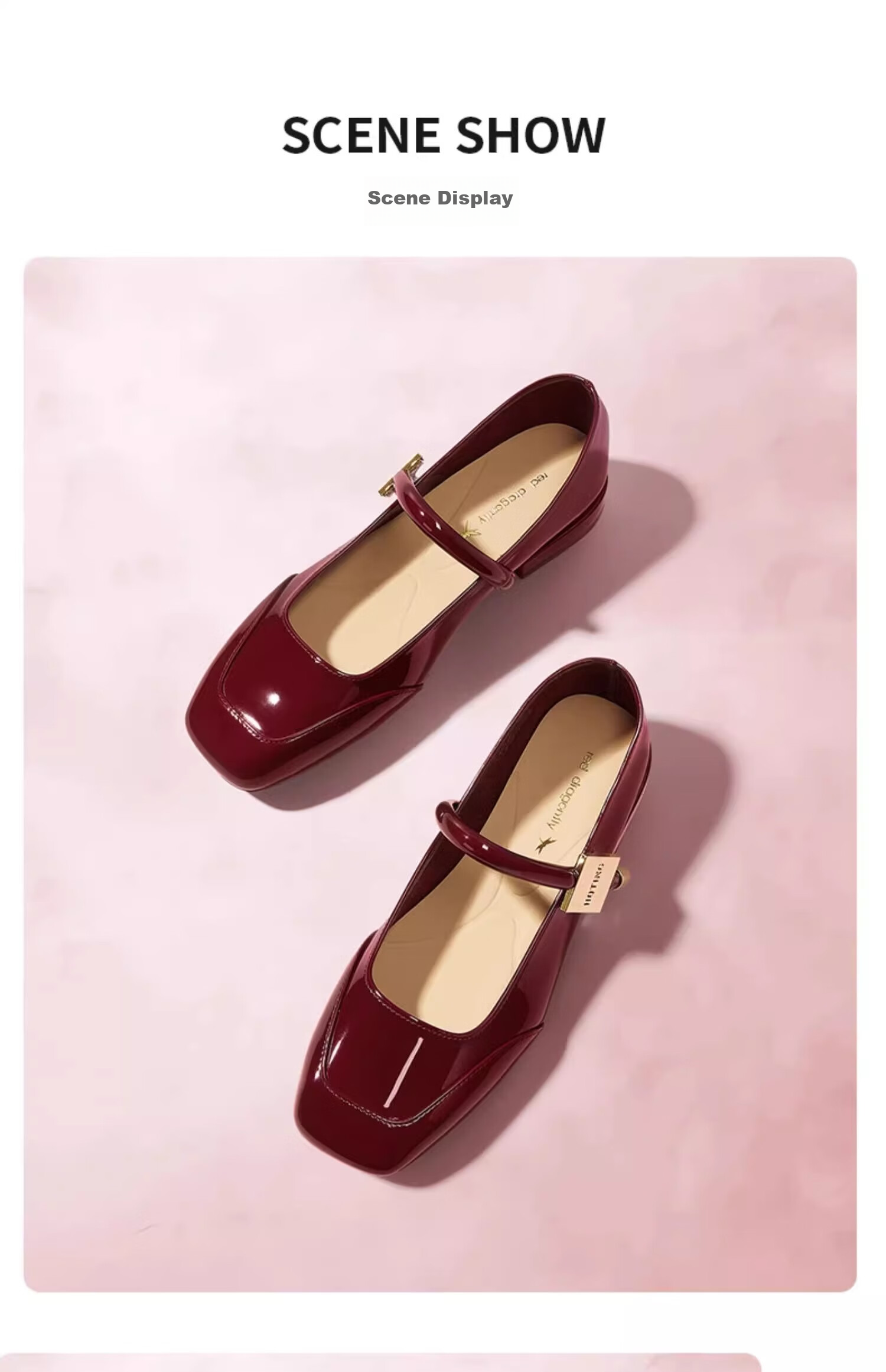 RED DRAGONFLY Mary Jane Women's Shoes Spring And Autumn French-Style Small Flats, Beautiful Retro Flat Leather Shoes WTB24600, Black, Size 37 3
