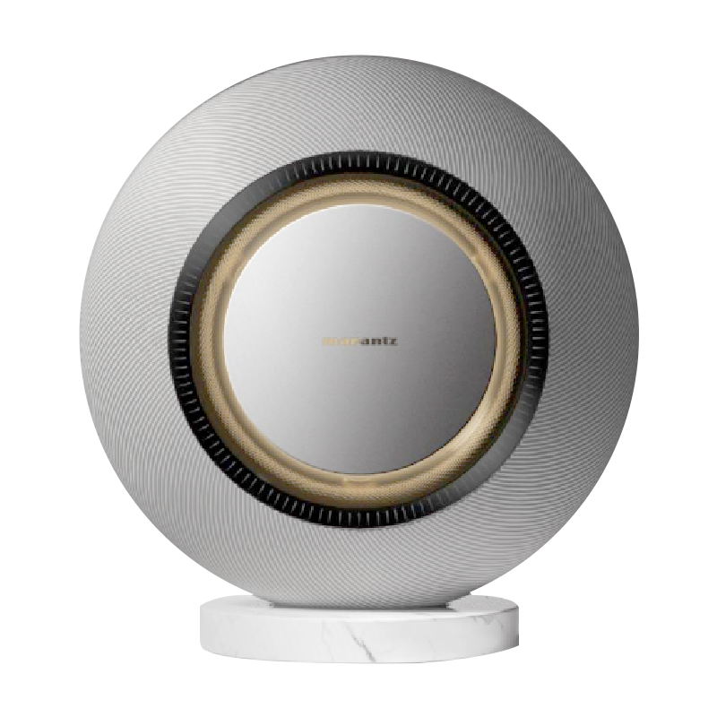 MARANTZ Horizon Bluetooth Home Theater Speaker with Light Effects Touch Control, 114dB Deep Bass Integrated Speaker High-Fidelity Luxurious Wireless Speaker, Moonlight Silver
