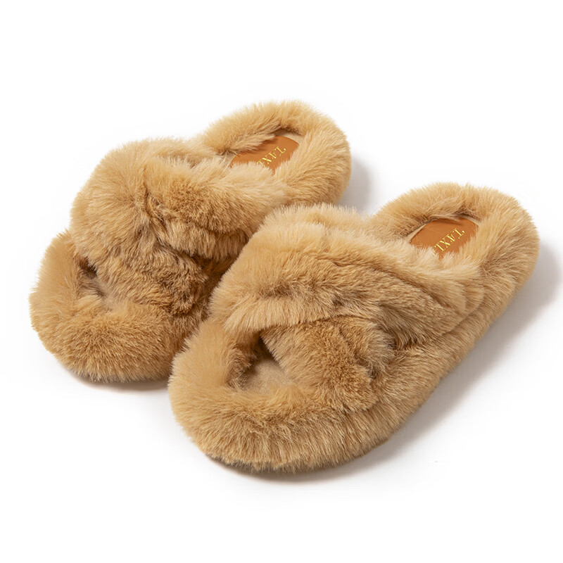 Taxiang Plush Slippers for Autumn And Winter, Warm And Versatile Home Use, Made of Plush Cotton, Model TY229 3