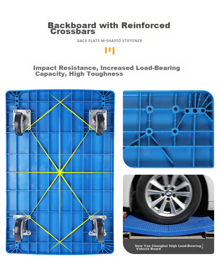 Xinyuechanghui Folding Hand Truck, Small Cart, Trolley, Hand-Pulled Cargo Cart, 47x73cm, Weight Capacity 300 Jin, D22006 7