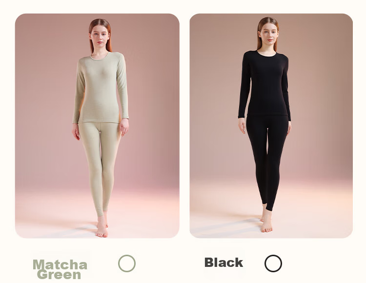 Dushiliren 26 New Thermal Underwear for Women, German Velvet Modal Heat-Generating Cashmere Silk Set, Thickened Autumn Top And Pants, Winter Seaso 20