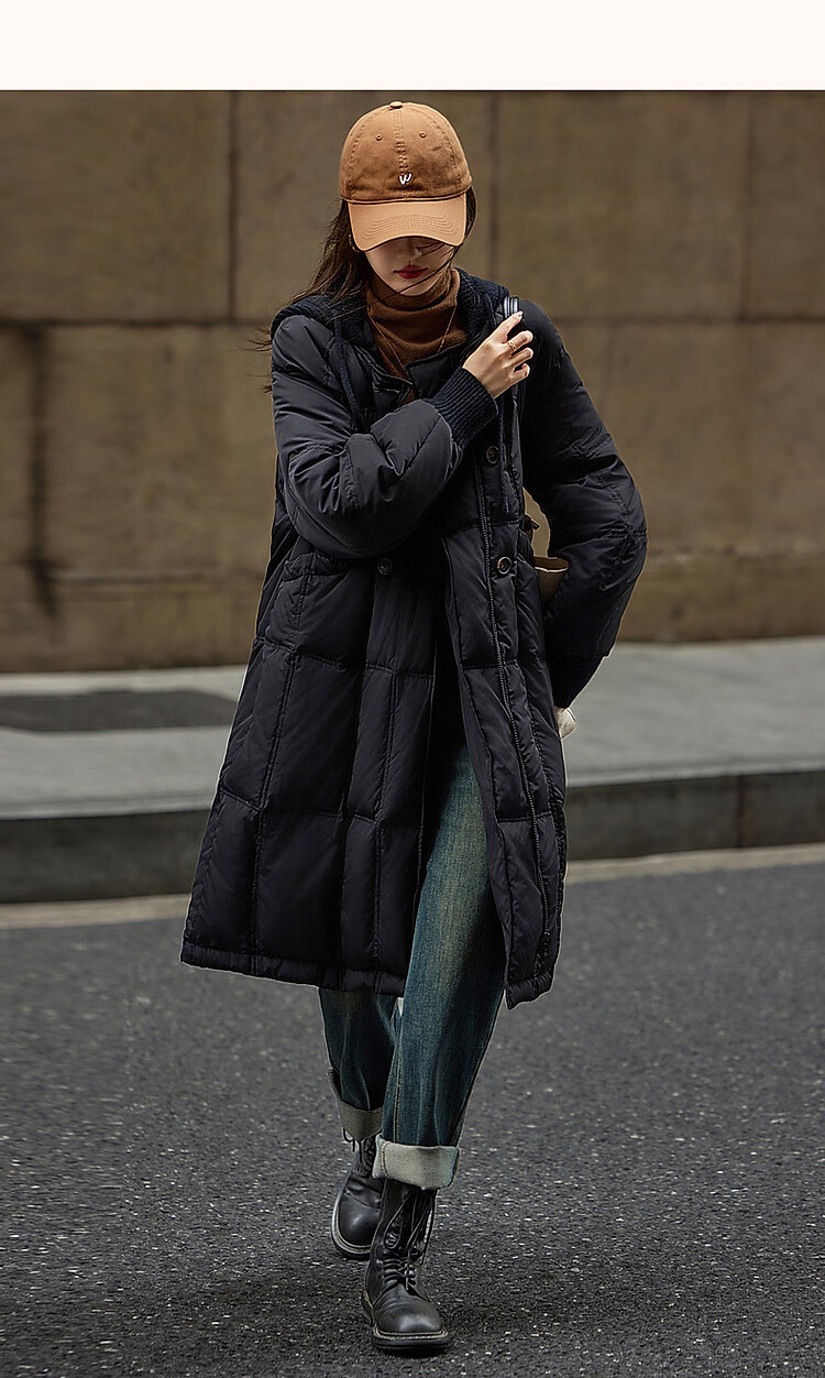 Dme [50D Cotton-Like Memory] Winter Lightweight 90% Duck Down Detachable Knitted Hooded down Jacket 12