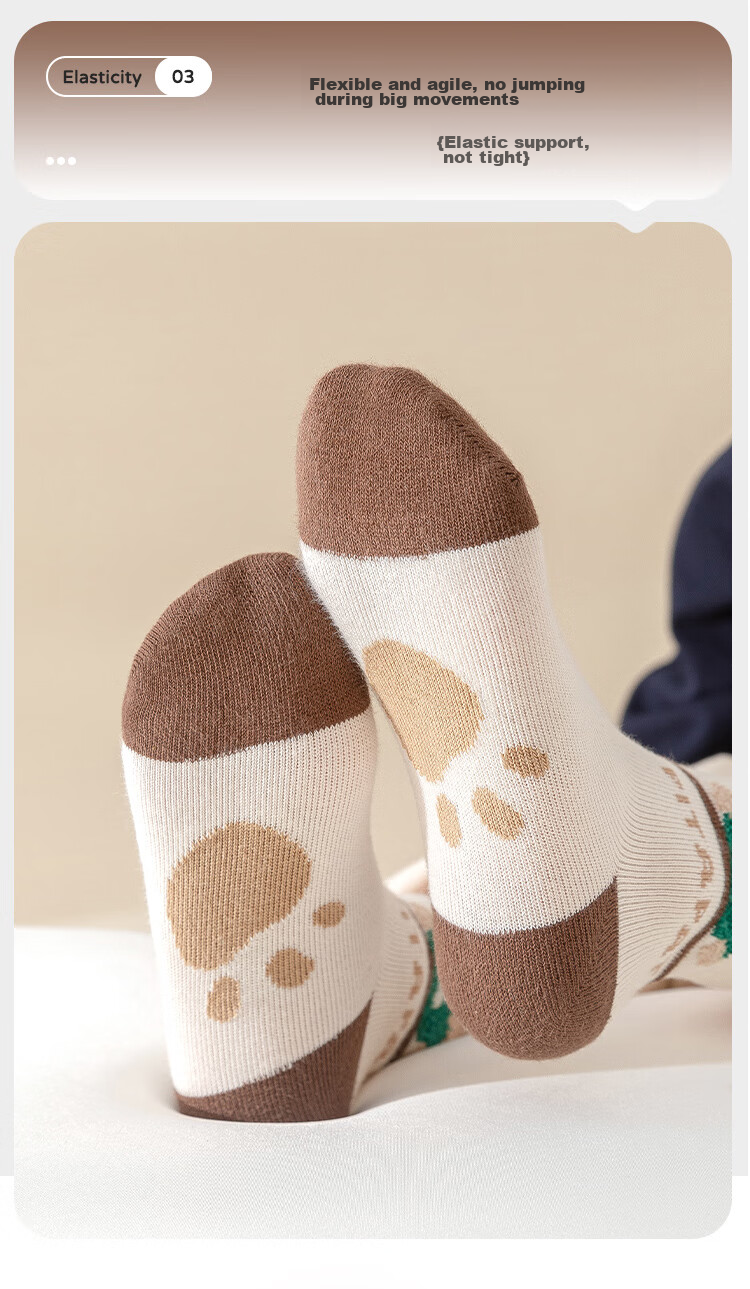 MiiOW Children's Socks for Boys [Odor-Resistant And Sweat-Absorbing + Summer Thin] Mid-Calf Socks for Baby Boys Casual Cotton Socks 14
