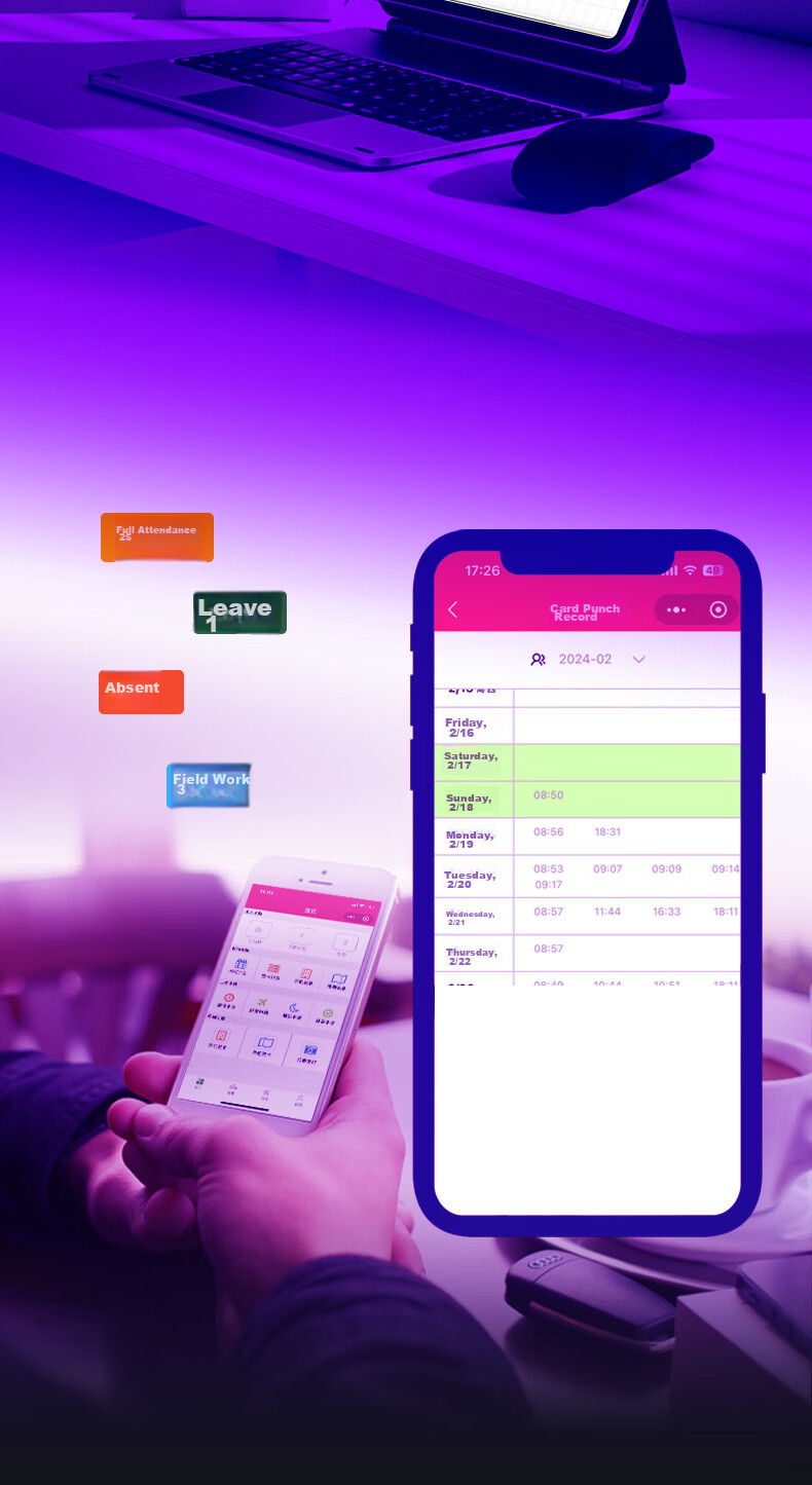 Haoshun (Hysoon) Smart Cloud Attendance Machine, Time Clock with Facial Recognition And Fingerprint, Wi-Fi Connected Attendance Machine, Remote Online Management, C39TW-BS 15