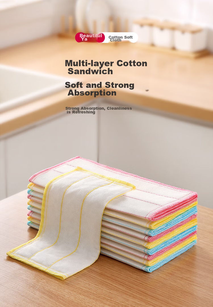 MARYYA Dishwashing Cloth, Kitchen-Specific, 30*30cm, 10 Pieces, Oil-Resistant, Lint-Free, Absorbent Dish Towel, Dish Cleaning Tool 2