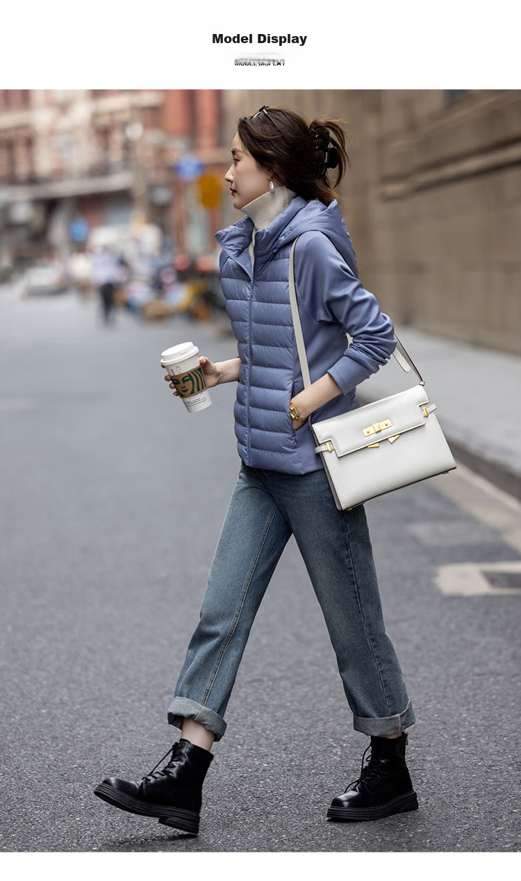 Dme [Cloud Souffle] Winter Dopamine Slim Waist 90% Duck Down Lightweight Warm Versatile Women's down Jacket 27